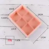 2/4/6/8 Caja de Regalo Transparente Engrosada Esmerilada para Pastel de Luna de Mediados de Otoño Caja de Empaque Crujiente de Yema de Huevo con Bolso