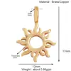 K93 Accesorios para Joyería DIY Estilo Europeo y Americano Color Luna Estrella Polar Arcoíris Zircón Colgante