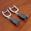 Nuevos Aretes Transfronterizos de Zirconia Oro Rosa, Hebillas para Oreja, Aretes, Populares Creativos Europeos y Americanos, Aretes Grandes en Forma de Pera Gota de Agua