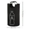Tecido Oxford Alça de Alumínio Garrafa de Reciclagem Personalizada Simples Saco de Armazenamento Cesto de Roupas Sujas Dobrável para Casa Saco de Reciclagem