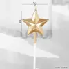 2026 Feliz Año Nuevo Decoración Acrílica para Pastel Topper Día de Año Nuevo Festival de Primavera Fiesta de Nochevieja Inserto de Vela de Pentagrama