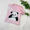 Bolsa de Tricô Ins Desenho Panda Feminina Moda para Carregar na Mão Grande Capacidade Bolsa de Ombro Bolsa Transversal Bolsa