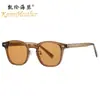 Novos Óculos de Sol com Armação Tr90 e Pino 28038 Versáteis com Rebite Óculos de Sol Femininos Estilo de Rua Óculos de Sol Versáteis