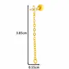 Nuevos Pendientes de Acero Inoxidable para Hélice de Oreja con Cadena de Estrella de Zirconia Microincrustada, Superventas Transfronterizos de Henson