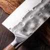 Faca de Cozinha Forjada Longquan para Uso Doméstico, Faca de Dupla Utilidade para Picar e Fatiar, Faca do Chef para Cortar Legumes e Carne, Faca de Cozinha Afiada, Faca de Fatiar, Alta Qualidade no Atacado