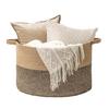 Cesta de almacenamiento de cuerda de cáñamo Xinyide, cesta elástica plegable de calidad de Amazon, cesta tejida de cuerda de cáñamo, cesta de yute para ropa.