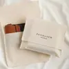Bolsa Ecológica de Lona Original Personalizada pelo Fabricante Embalagem para Joias Bolsa para Armazenamento de Artigos de Higiene Pessoal de Viagem Carteira com Cinto Bolsa de Lona