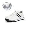 Zapatillas de otoño de cuero genuino para mujer, modelo nuevo 2026, zapatos de plataforma casual blancos para mujer, zapatillas de correr para mujer