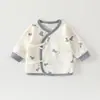 Ropa de Medio Espalda para Bebé Algodón Puro Sin Huesos Ropa de Otoño para Niños Pequeños Ropa Interior para Primavera y Otoño Capa Base Ropa de Monje para Bebé Ropa para Recién Nacidos