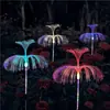Luminária de Medusa Solar Colorida que Muda de Cor para Jardim de Villa Pátio Luminária de Chão Exterior Impermeável Paisagem Popular Luminária Decorativa