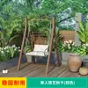 Silla Mecedora Impermeable y Resistente al Sol para Patio Exterior, de Múltiples Personas, para Uso en Casa, Mecedora para Jardín Exterior, Silla Colgante Doble de Moda para Patio de Villa