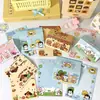 Tarjeta de Cachorro Lindo Set de Tarjetas Cabeza y Espalda Tarjeta de Felicitación de Caricatura Capibara Material de Embalaje de Tarjetas Lindo Embalaje de Regalo Tarjeta