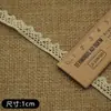 Encaje de Algodón en Stock del Fabricante, Encaje de Diente de Perro, Encaje Hecho a Mano para DIY, Encaje para Ropa de Muñeca