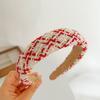 Diadema Roja Ankesela Otoño e Invierno Navidad Esponja Roja Estilo Pequeño Fragante Diadema Pasador de Pelo de Alta Gama Recogido de Cabello Retro Tocado
