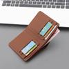 Cartera Vertical para Hombre Corta con Cremallera Cartera para Hombre Diseño de Nicho Cartera Pequeña de Cuero para Hombre Puede Caber Licencia de Conducir