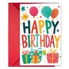 [Cartão de Feliz Aniversário] Conjunto de Cartão de Cumprimentos e Envelope Amazon Desejos de Aniversário Presentear Cartão de Cumprimentos Escrevível