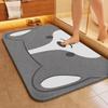 Tapete de Banheiro Macio de Terra de Diatomáceas, Tapete de Vaso Sanitário Antiderrapante de Secagem Rápida, Tapete de Pé Durável e Absorvente de Água para Entrada de Banheiro