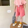 Estilo Emo Beibei Calças Infantis de Alta Qualidade Verão Infantil Estilo Coreano Versátil Largas Esportivas Lazer Shorts com Etiqueta