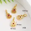 Colar Pulseira Pingente Cauda de Peixe Lua Borboleta Zircônia Microincrustada Cor Ouro 18K Pingente Pequeno Acessórios de Joias DIY