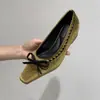 Nuevos Zapatos para Mujer 2026: Zapatos Planos Bajos de Estilo Hada con Lazo, Bailarinas de Punta Cuadrada, Zapatos de Moda Versátiles de Suela Suave