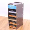 Porta Archivos A5 Caja de Almacenamiento de Escritorio para Clasificación de Documentos Gabinete de Almacenamiento de Oficina Estante de Almacenamiento para Facturas Albaranes Entrega Express