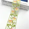 Novos Sapato e Chapéu Acessórios de Estilo Chinês Retrô Bordados de Flores Multicoloridos Estilo Étnico Hanfu Acessórios de Código de Barras 6CM de Largura