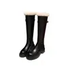 Botas Altas de Terciopelo Grueso Talla Grande para Mujer 2026 Invierno Nuevo Llegada Calentitas Engrosadas Botas de Nieve Hasta la Rodilla Botas de Motocicleta para Mujer