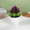 Simulação de Planta em Vaso de Planta Simulação Bem-vindo Pinheiro Podocarpus Pequeno Bonsai Flor Artificial Simulação de Planta em Vaso Bonsai de Planta Verde