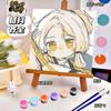 20*20 Desenho Animado Pintura a Óleo Digital DIY Colorir Pintura Decorativa Genshin Flor Pintura a Óleo Pintura a Óleo Digital Infantil Atacado