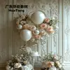 Pared de Fondo con Relieve Floral 3D Rococó de Yeso para Bodas y Banquetes, Pared Decorativa Floral, Hecho a Medida por el Fabricante Original