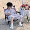 Conjunto de Verano para Niños: Elegante Conjunto de Camisa Floral 2026 Estilo Coreano para Niños Pequeños Caballeros Verano Manga Corta Pantalones Cortos Conjunto de Dos Piezas