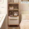 Estantería simple de pie, estantería moderna minimalista para sala de estar, mueble para el hogar de estudiante, estante de almacenamiento de estantería de madera maciza