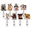 Insignia de Gato con Emoticono Insignia de Identificación de Animal Retráctil Carrete Acrílico Insignia de Perro Retráctil Nuevo Estilo Médico
