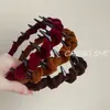 Faixa de Cabelo Ondulada de Veludo Atualizada para Mulheres, Faixa de Cabelo de Luxo Acessível Novo Estilo 2025 Grampo de Cabelo Fashionável Acessório de Cabeça para Uso Diário