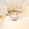 Henson Sweet Cute Hollow Xiaohua Cat Screw Ear Nail Niche High-end Titanium Steel Ear Bone Nail Brincos para meninas