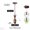 Cable de Lámpara Colgante Color Nogal Retro Portalámparas E27 Base de Lámpara Estilo Americano Mesita de Noche Pasillo Comedor Cafetería Accesorio Universal