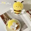 Nuevo Colgante de Abejita Súper Lindo y Adorable Estilo Ins Muñeco de Peluche Gordito Llavero de Abeja Decoración para Bolso