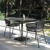 Balcón silla de ratán juego de tres piezas patio simple muebles de interior y exterior nórdico jardín patio combinación de mesa y silla de exterior