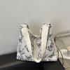 Bolsa Casual Grande Capacidade Feminina 2024 Nova Moda Bolsa de Ombro para o Trabalho Bolsa Escolar para Estudantes de Faculdade Bolsa Tote Saco Balde