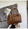 Bolso Cubo Portátil Retro 2026 Comercio Exterior Invierno Nueva Moda Bolso de Hombro Texturizado Bolso Cruzado Casual Versátil