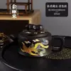 Bule Fengming Original Que Muda de Cor Quando Aquecido, Bule de Argila Roxa Feito à Mão com Motivos de Dragão e Fênix, Bule de Chá Grande, Bule Xishi