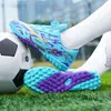 Fábrica de Origem de Quanzhou Atacado Chuteiras de Futebol Infantis Unissex Sapatos de Futebol Esportivos Sapatos de Treinamento para Partidas de Futebol de Alunos do Ensino Fundamental