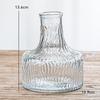 Mini Jarrón Vintage Nórdico para Arreglo Floral, Vidrio Estilo Ins con un Toque de Lujo, Hermoso Adorno, Flores Secas Europeas de Lujo Ligero