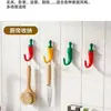 Gancho para Ropa Creativo con Forma de Chile Montaje en Pared Agujero Colgador de Llaves Detrás de la Puerta Perchero para Recibidor Montaje en Pared