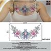 Adesivo de Tatuagem de Dragão Sobre o Ombro Buda de Três Faces Flor Peito Adesivo de Tatuagem Meio Braço Letra Inglesa Adesivo de Tatuagem Fabricante Atacado Tatuagem de Peito Semipermanente