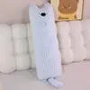 Almohada Larga de Muñeco de Dibujos Animados para que Duerman las Niñas, Almohada Especial para Piernas para Dormitorio de Residencia Estudiantil, Almohada para Dormir de Lado, Extraíble y Lavable