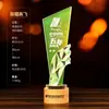 Trofeo de Cristal Luminoso con Texto Grabado, Medalla de Campeón, Trofeo de Premio, Regalo Conmemorativo para Empleado Destacado Corporativo, Trofeo de Navidad Personalizado