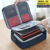Organizador de equipaje multicapa, portacertificados, pasaportes y tarjetas, bolsa para guardar documentos, caja para guardar exámenes