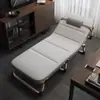 Cama plegable individual con colchón para oficina, sillón reclinable portátil, cama para acompañante de hospital, cama simple para siesta