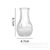 Conjunto de Mini Vasos de Vidro Amazon Estilo Francês Embossado Retrô Decoração de Casa Vaso de Mesa Venda por Atacado